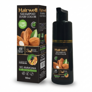 Hairwell Shampoo Hair Color (Natural Black)