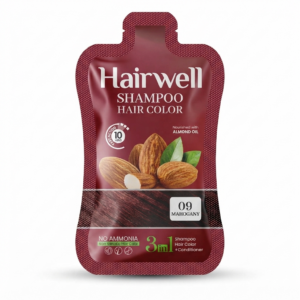 Hairwell Color Shampoo (Mahogany) Sachet box
